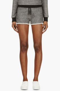 T By Alexander Wang Grey Terry Lounge Shorts