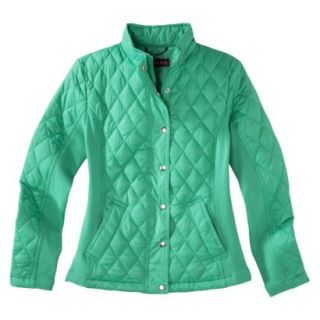 Merona Womens Quilted Jacket  Jade L