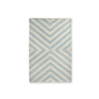 Jonathan Adler Bridget Kilim Light Blue/Natural Rug 1031 Rug Size 2 x 3