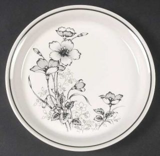Carico Illusion Salad Plate, Fine China Dinnerware   Casual Collection,Black/Whi