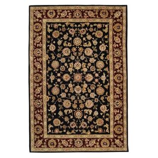 Safavieh Handmade Persian Court Navy/ Red Wool/ Silk Rug (6 X 9)