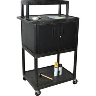 Luxor Mobile Warehouse Workstation   32in.W x 24in.D x 59in.H, With Locking