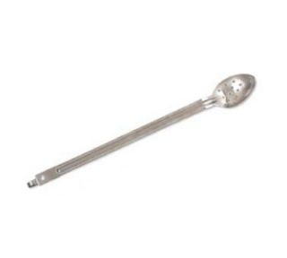 Browne Foodservice 21 in Perforated Spoon, Hook Handle With Eye, Stainless Steel