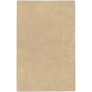 Candice Olson Loomed Carved Beige Abstract Plush Wool Rug (5 X 8)