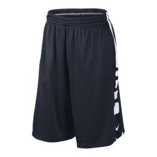 Nike Elite Stripe Mens Basketball Shorts   Dark Obsidian