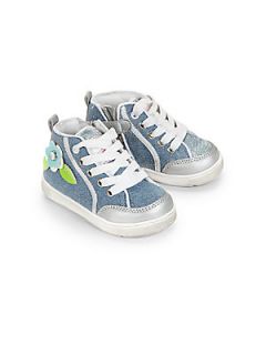 Naturino Infants, Toddlers & Girls Flower Applique Sneakers   Blue