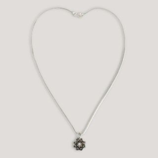 Novica Sacred White Lotus Pearl Pendant Necklace   World Market