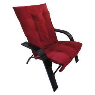 Foldable Game Chair with Micro Suede Cushion and Carry Bag   Cardinal Red