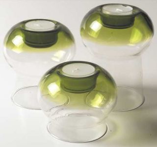Dansk Glasscapes Lime Green Candle Votive Set (Set of 3, 4 & 5 Votives)   Lim