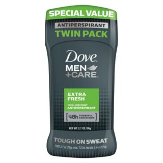 Dove Men IS Twin Pack Extra Fresh   2.7 oz