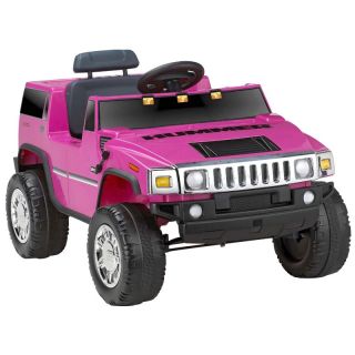 Battery Powered Hummer H2 One Seater   Pink   0572
