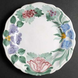 Fortebraccio Flora Dinner Plate, Fine China Dinnerware   Pink,Purple,Blue Floral