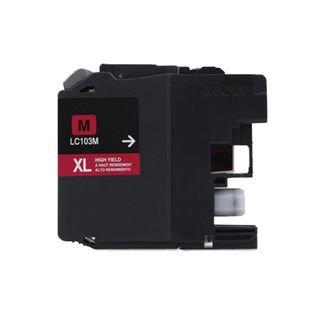 Brother Lc103 Magenta Compatible Ink Cartridge (remanufactured) (MagentaPrint yield 600 pages at 5 percent coverageNon refillableModel NL 1x Brother LC103 MagentaWarning California residents only, please note per Proposition 65, this product may contai
