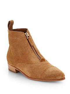 Joie Ellis Suede Ankle Boots   Cuoio Brown