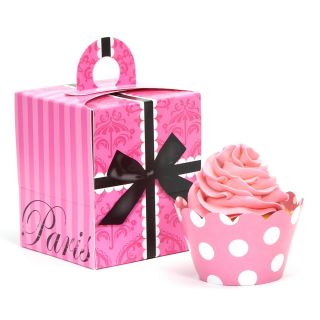 Paris Damask Cupcake Wrapper Combo Kit