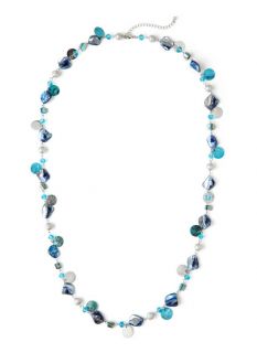 Catherines Womens Glitter Shell Necklace