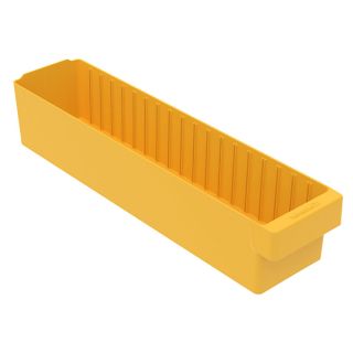 Akro Mils Akrodrawers Colored Drawers   5 5/8Wx23 7/8Dx4 5/8H   Yellow   Yellow   Lot of 6  (31164YEL)