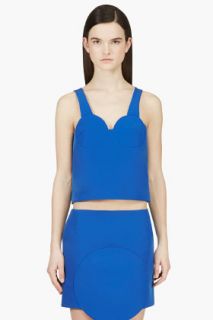 Jacquemus  Exclusive Cobalt Blue Structured Bustier