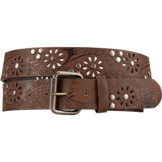 Perforated Flower Belt Brown In Sizes Medium, Small, Large For Women 168405400