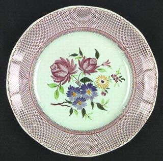Adams China Wakefield Dinner Plate, Fine China Dinnerware   Calyxware,Floral Cen