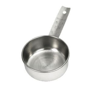 Tablecraft 1/2 Cup Stainless Steel Measuring Cup, Standard Weight