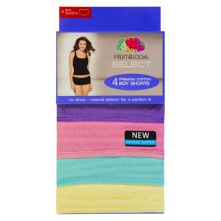 Fruit of the Loom SELECT Cotton Textures Boy Short 4 Pack   Assorted Colors 7