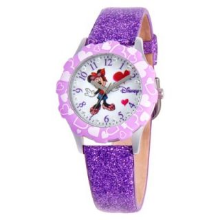 Glitz Disney Minnie Wristwatch   Purple