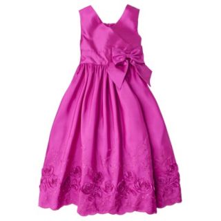 Rosenau Girls Embroiderd Dress   Fuchsia 6X