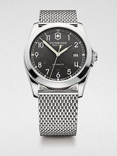 Victorinox Swiss Army Infantry Stainless Steel Watch   Grey Silver