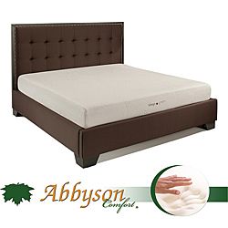 Abbyson Comfort Sleep green 10 inch King size Memory Foam Mattress