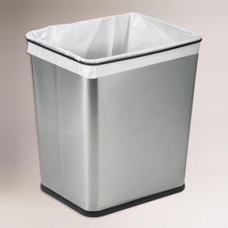 7 Gallon Stainless Steel Under the Sink Trash Can   World Market