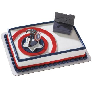 Captain America Spin and Fight Cake Topper