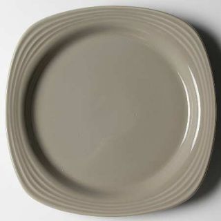 Oneida Culinaria Porcini (Grey) Square Dinner Plate, Fine China Dinnerware   All