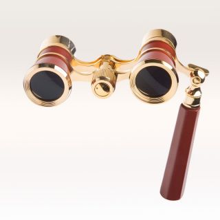 Zhumell Verdi Brass Opera Glasses with Handle Multicolor   BRASS OPERA GLASS  