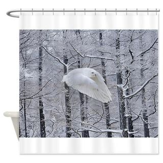  Snowy Owl, Praying Wings Shower Curtain  Use code FREECART at Checkout