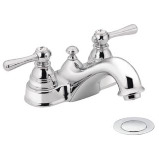 Moen 6101 Bathroom Faucet, Kingsley TwoHandle w/ Drain Assembly Chrome
