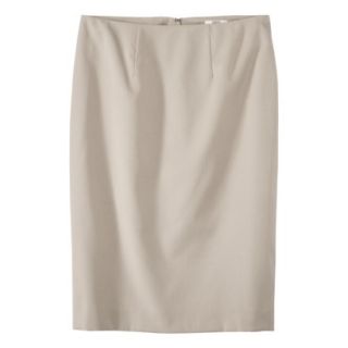 Merona Womens Twill Pencil Skirt   Vintage Khaki   16