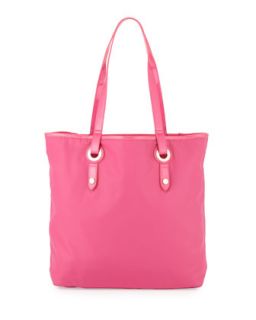 Abbi Nylon Medium Tote Bag, Pink