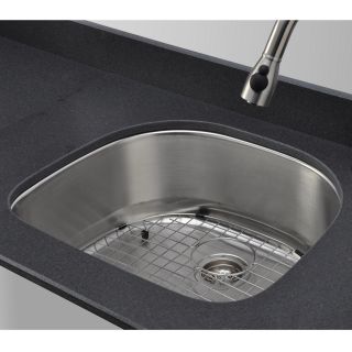 Wells Sinkware 18 Gauge D shape Single Bowl Undermount