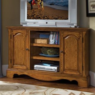Home Styles Country Casual Corner Entertainment TV Stand   Oak Finish
