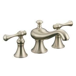 Kohler K 16102 4a bn Vibrant Brushed Nickel Revival Widespread Lavatory Faucet With Traditional Lever Handles