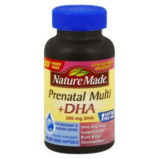 Nature Made Prenatal Multivitamin + DHA Softgels   90 Count