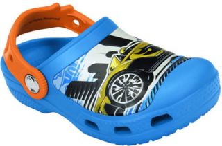 Infant/Toddler Boys Crocs CC Hot Wheels Lets Race Clog   Ocean/Orange Slip on S