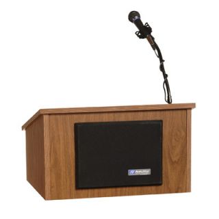 AmpliVox Sound Systems Tabletop Lectern W250 Finish Walnut, Group Tabletop 