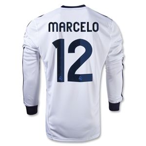 adidas Real Madrid 12/13 MARCELO LS Home Soccer Jersey