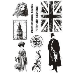 Indigoblu Cling Mounted Stamp 9.25 X6.25  Pomp and Pageantry