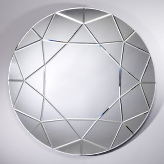 Deknudt Mirrors Homka 35.43 H x 35.43 W Round Diamond Mirror 9959.ASB