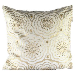 Design Accents Anai Floral Velvet Pillow   Gold   ANAI24C 14X31 GOLD