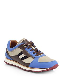 Bally Colorblock Sneakers   Blue  Bally Shoes