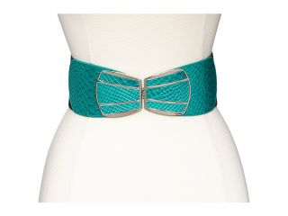 Lodis Accessories Healdsburg Deco Buckle High Waist Elastic Belt Womens Belts (Green)
